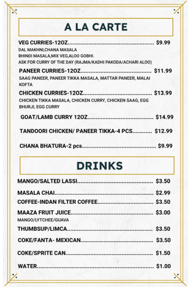 Cafe 23 – Indian Street Food Menu - Image 2