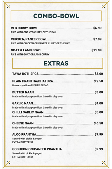 Cafe 23 – Indian Street Food Menu - Image 3